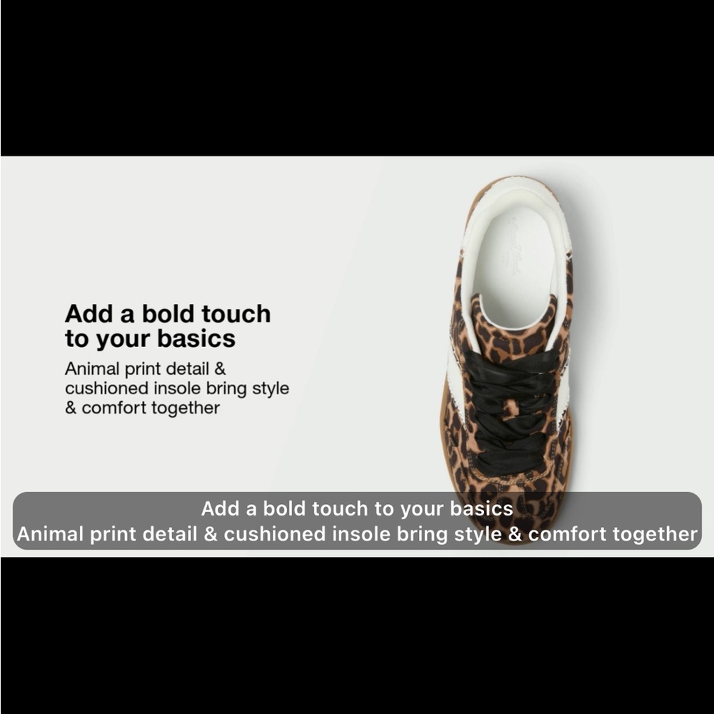 Universal Thread Leopard Print Sneakers with Black Accents NWT - Picture 8 of 16
